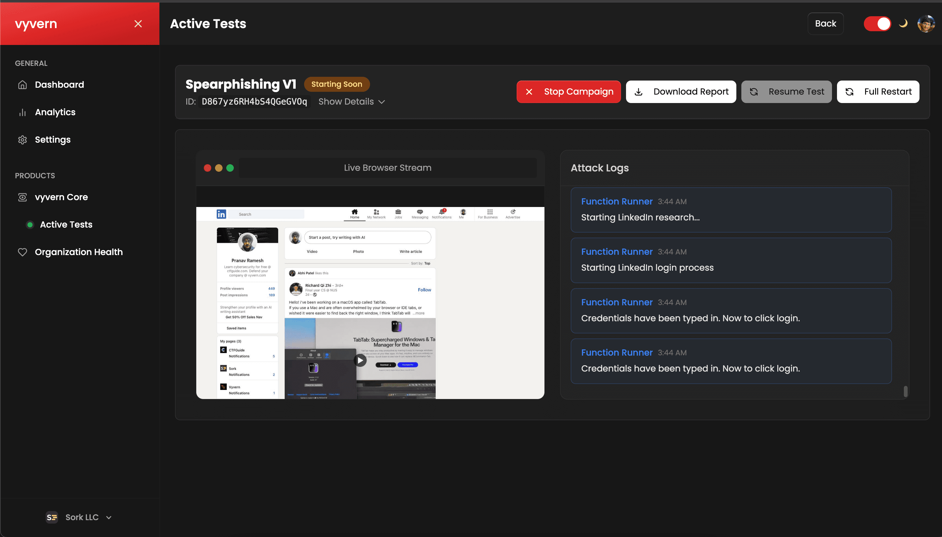 Security Dashboard